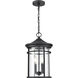 Namath 2 Light 10.5 inch Textured Black Outdoor Hanging Lantern